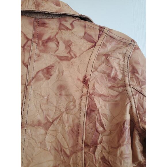 Authentic Unique Reversible Mexican Leather Textured Jacket NWT, Women's Medium - Picture 7 of 16